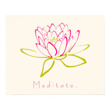 Meditieren. Lotus Blume