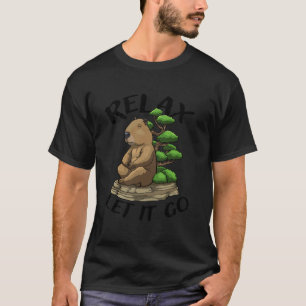Meditieren Sie Capybara Meditieren Schlaf Meditati T-Shirt