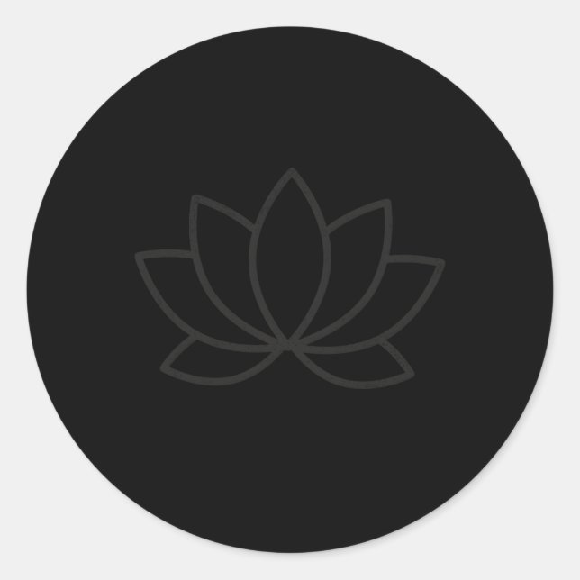 Meditieren Sie Yoga Meditation Vertrauen in das Un Runder Aufkleber (Vorderseite)