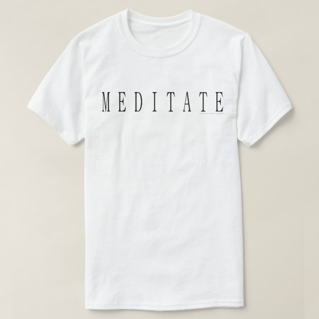 meditieren T-Shirt (Design vorne)