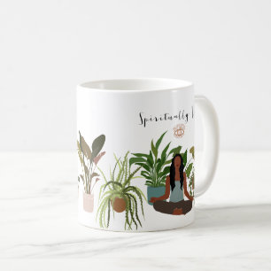 Meditierende Häuser für Schwarze Kaffeetasse
