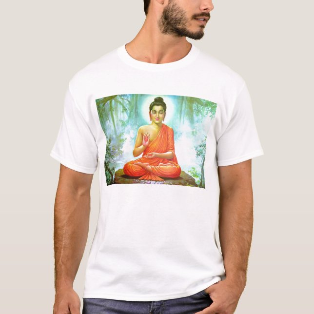 Meditierender Buddha T-Shirt (Vorderseite)