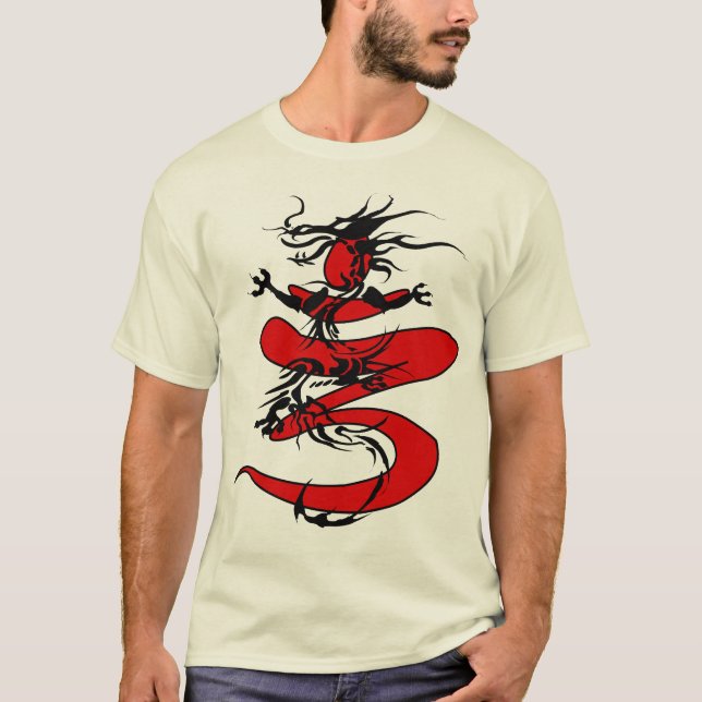 meditierender Drache T-Shirt (Vorderseite)