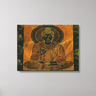 Meditierendes Buddha3 dehnte Leinwand-Druck aus Leinwanddruck