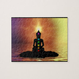 Meditierendes Chakra Puzzlespiel