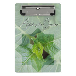 Meditierter Blockhalter über die Schöpfung Gottes Mini Klemmbrett