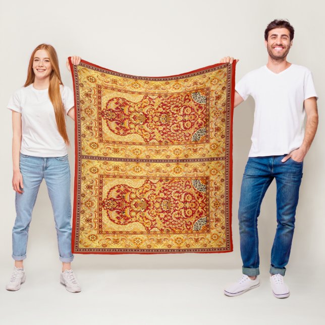 Medium 2-Personen-Waschbares muslimisches Gebet Ru Fleecedecke (Beispiel)