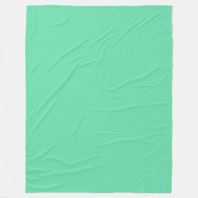 Medium Aquamarine Fleecedecke (Vorderseite)