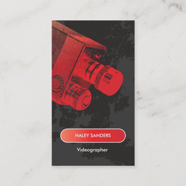 Medium-beruflicher Filmemacher Visitenkarte (Vorderseite)