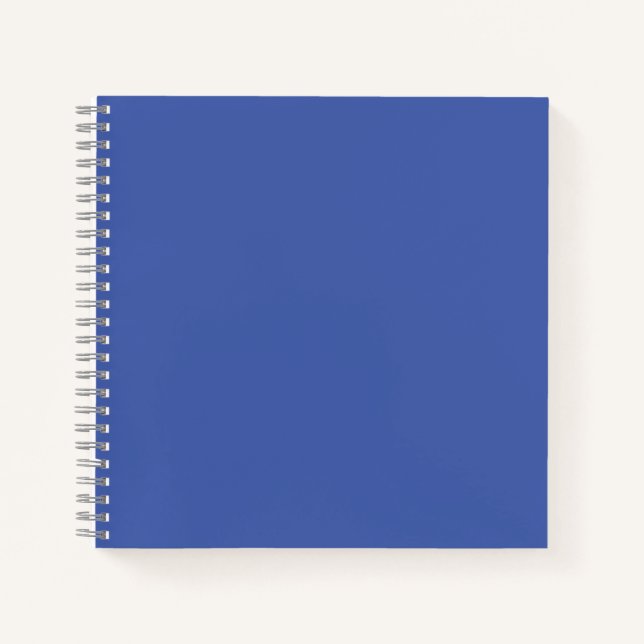 Medium Blue #445EAA Spiral Notebook Notizbuch (Vorderseite)