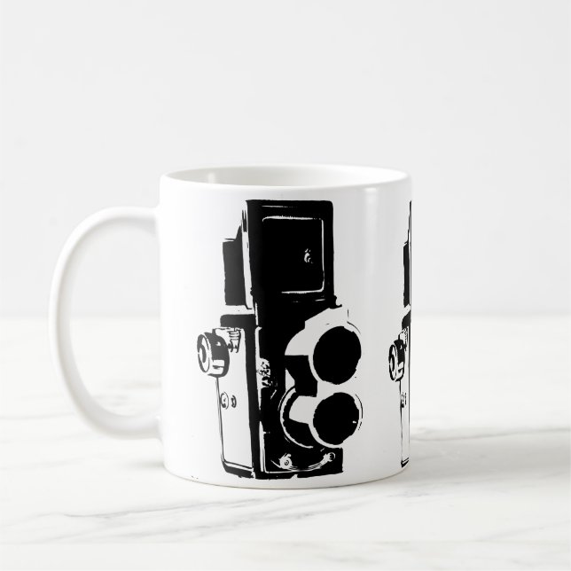 MEDIUM FORMAT RETRO FOTO CAMERA STENCIL  KAFFEETASSE (Links)
