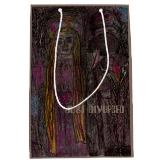 Medium, mittlere Geschenk-Matttasche "GERADE Geschenktüte