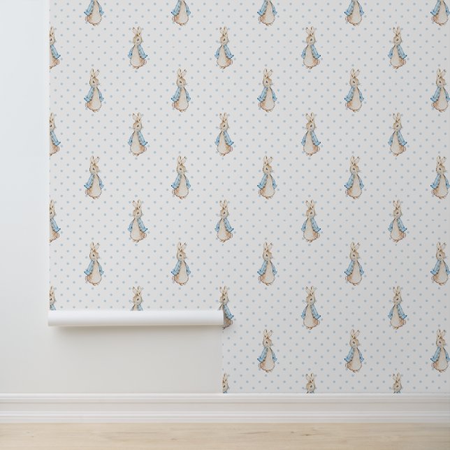 Medium Peter der Rabbit Beatrix Polka Dot Tapete (Anwendung)