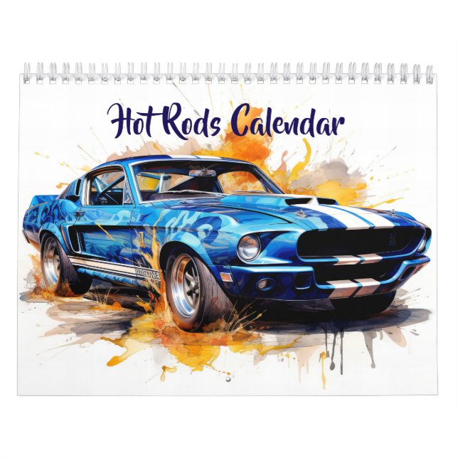 Medium Size Hot Rods Calendar Kalender (Titelbild)