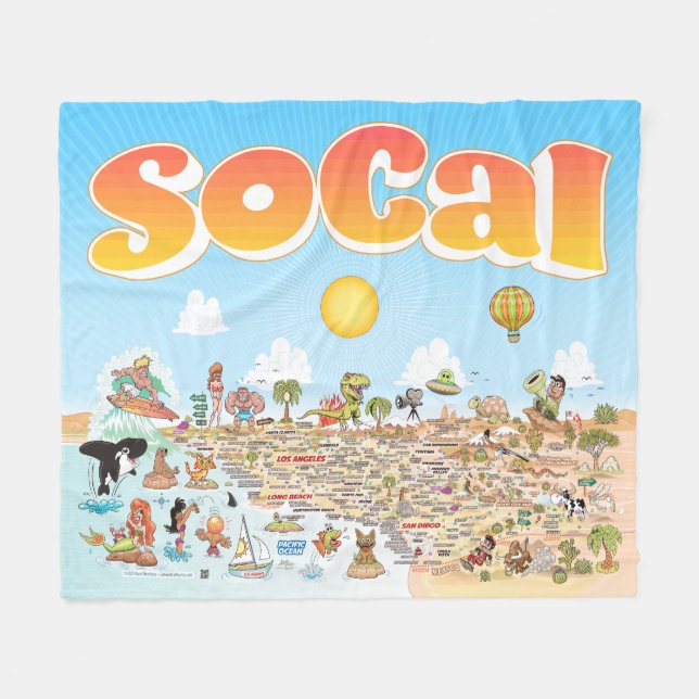 Medium SoCal Fleecedecke (Vorderseite (Horizontal))