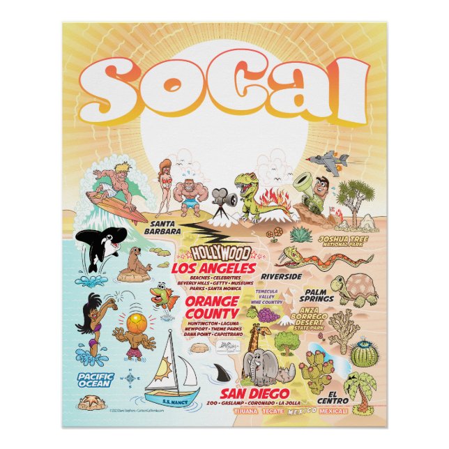 Medium SoCal Poster (Vorderseite)