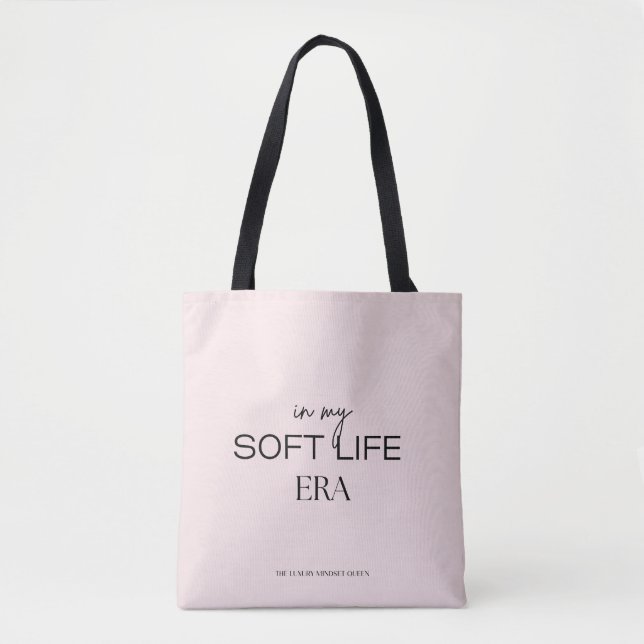Medium Soft Life Era Tote Bag – Feminine Aesthetic Tasche (Vorderseite)