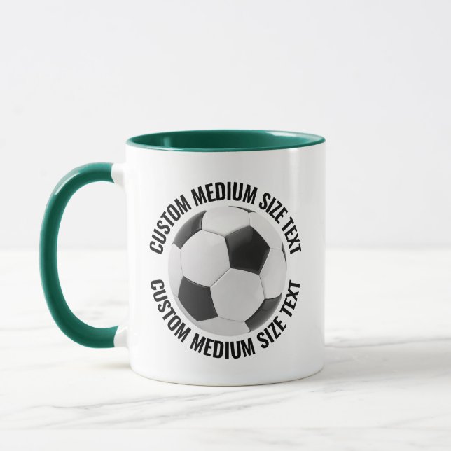 Medium Text JÄGERGRÜN Kombination 11oz Individuell Tasse (Links)
