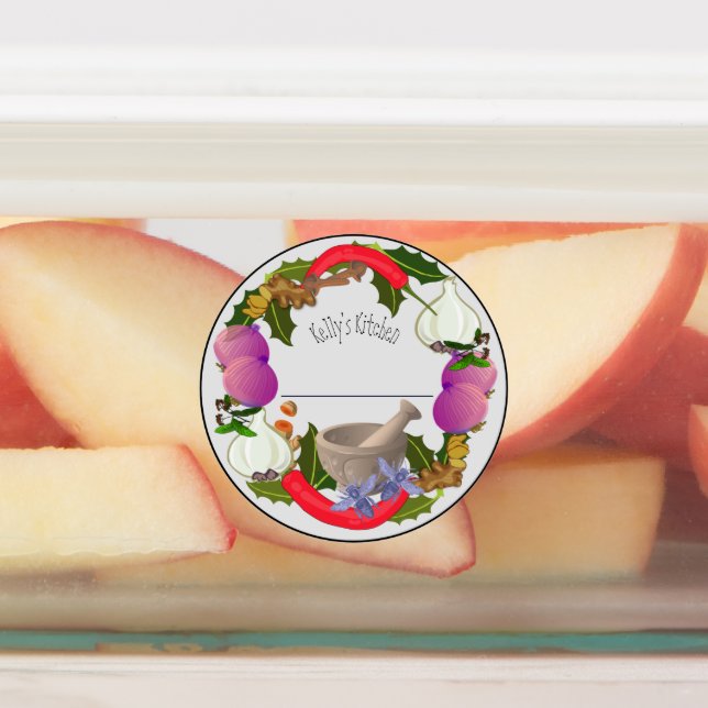 Medium Umlaufsicheres Etikett mit Gemüse (Befestigt)