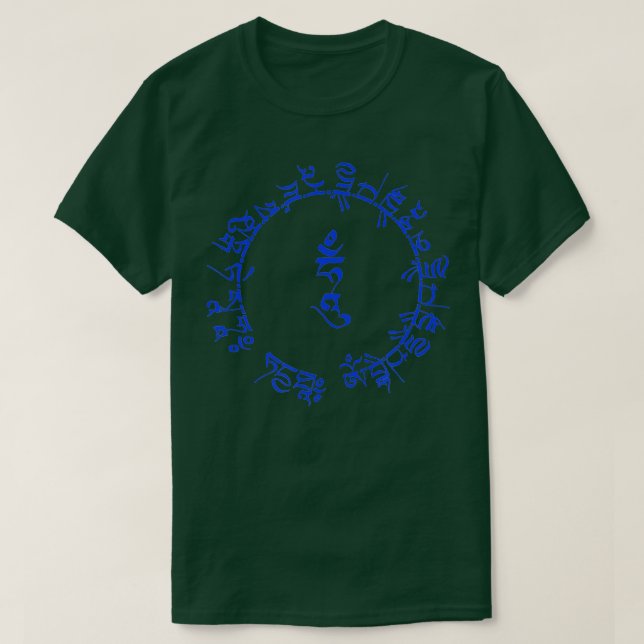 Medizin Buddha Heilung Mantra Tibetisch-buddhistis T-Shirt (Design vorne)