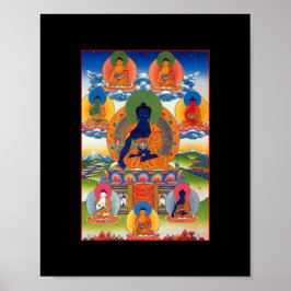 Medizin Buddha tibetische buddhistische Kunst Poster
