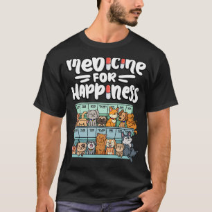 Medizin für Glückspille Box Tiere Hunderassen T-Shirt