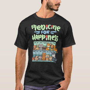 Medizin für Glückspille Box Tiere Hunderassen T-Shirt