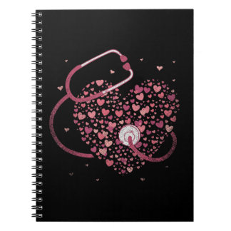 Medizin Geschenk Stethoscope Herzkrankheit Wenn Si Notizblock