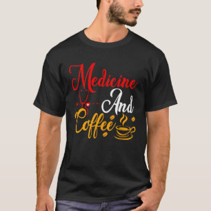Medizin & Kaffeehaus Medizinischer Doktor Stethosc T-Shirt