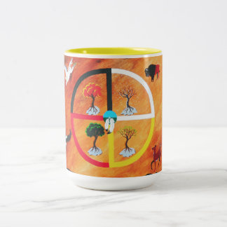 Medizin-Rad-Tasse Zweifarbige Tasse