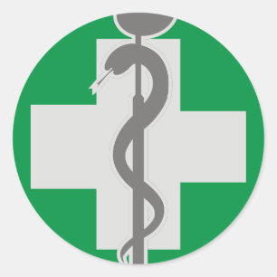 MEDIZIN RUNDER AUFKLEBER