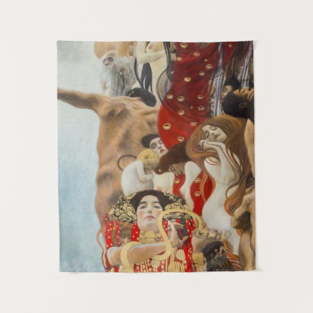 Medizin von Gustav Klimt Wandteppich (Vorderseite)