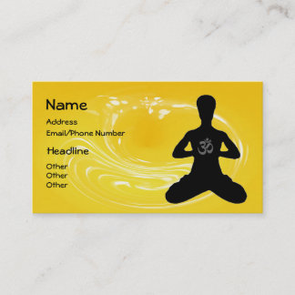 Medizin - Yoga Business Cards Visitenkarte