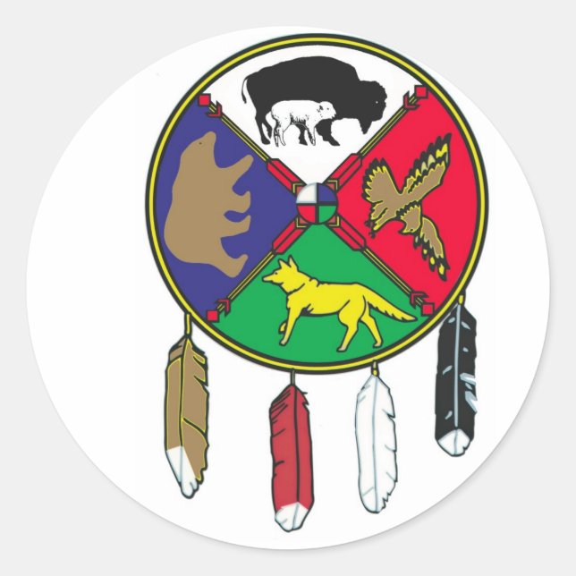 Medizinalradaufkleber Runder Aufkleber (Vorderseite)