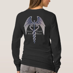 Medizinisch retten einige Engel Lifes Damen langen T-Shirt