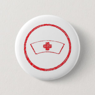 medizinisch rot emt krankenhaus ER krankenpfleger Button