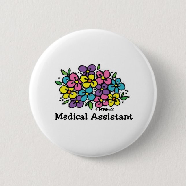 Medizinische Assistenzblüte Button (Vorderseite)
