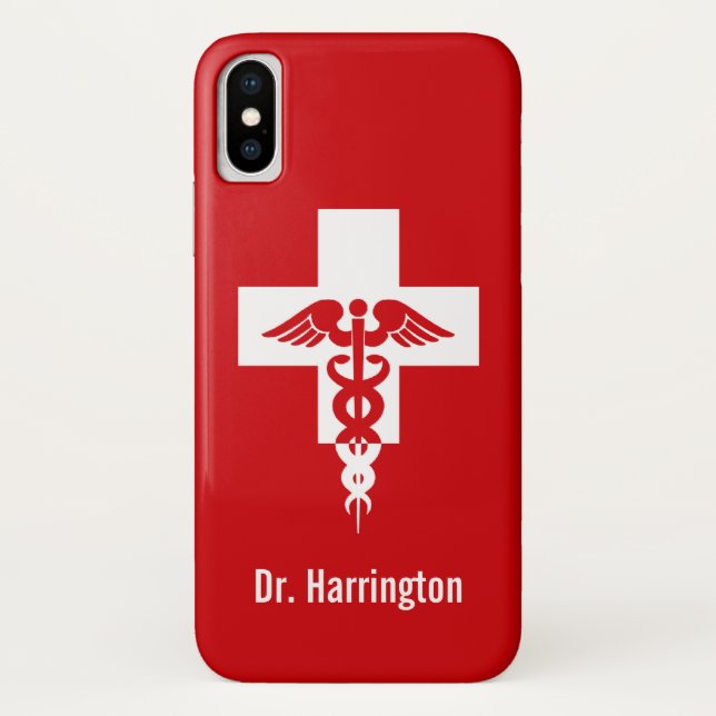 Medizinische Berufliche individuelle Name Case-Mate iPhone Hülle (Rückseite)