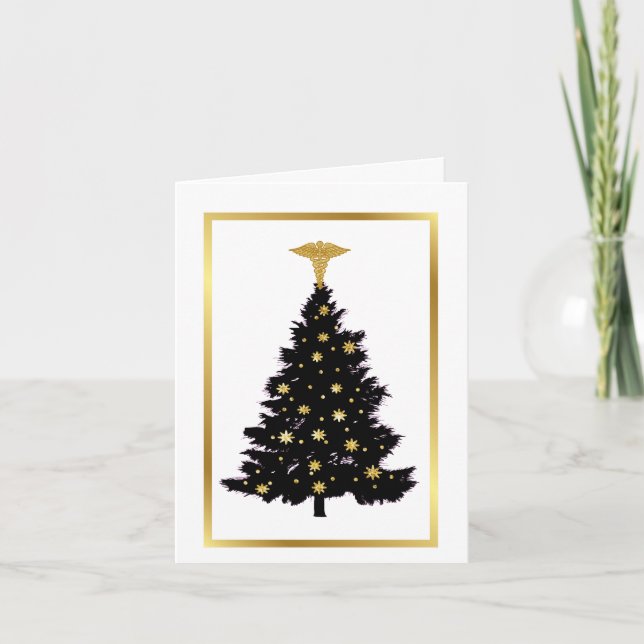 Medizinische Berufliche Weihnachtskarte Karte (Vorderseite)