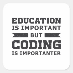 Medizinische Coder-Codierung ist wichtig für den I Quadratischer Aufkleber