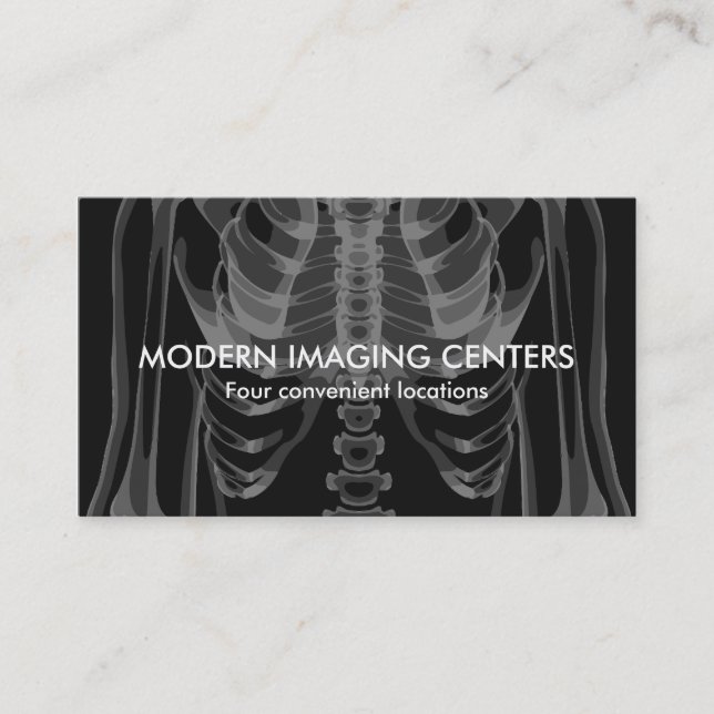 Medizinische Darstellungs-Radiologie-multi Visitenkarte (Vorderseite)