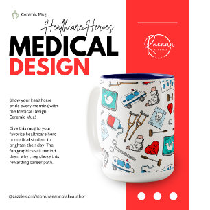 Medizinische Design-Keramiktasse Zweifarbige Tasse