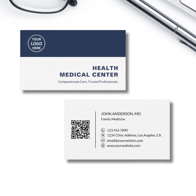 Medizinische Gesundheitsklinik Beruflich Visitenkarte (Medical Healthcare Clinic Doctor Professional Business Card)