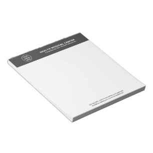 Medizinische Gesundheitsklinik Gray Professional Notizblock