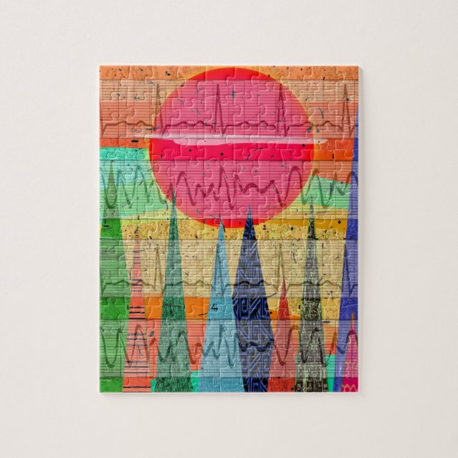 Medizinische Herzrhythmus-Waldträume (Vertikal)