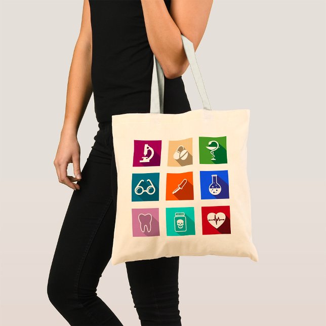 Medizinische Icons Tote Bag Tragetasche (Von Creator hochgeladen)