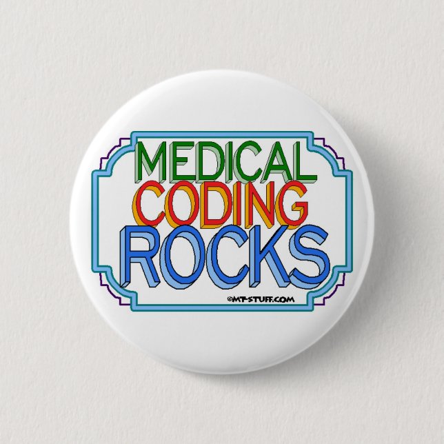 Medizinische Kodiersteine Button (Vorderseite)
