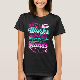 Medizinische Krankenpflege Niedlich Hübsch T-Shirt