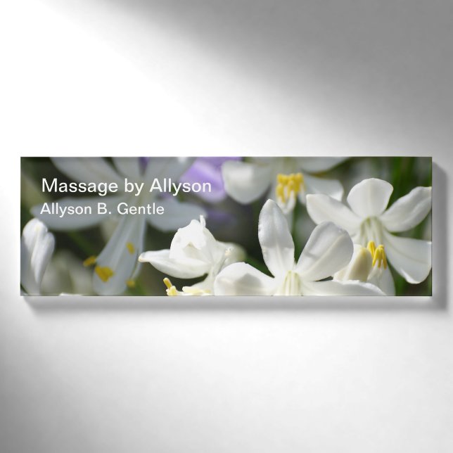 Medizinische Massage-Schönheits-Thema Namenschild (Vorderseite)