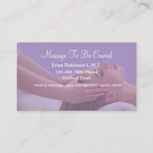Medizinische Massage Trendige Visitenkarten Visitenkarte